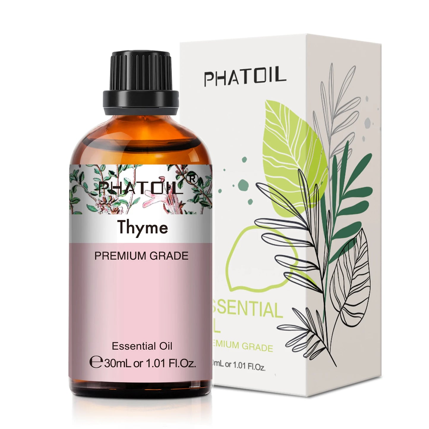 PHATOIL 1 Stk. Ätherisches Aromatherapieöl 30ml Zitrone Eukalyptus Lavendel Bergamotte Jasmin Wacholder Rose Vanille Ätherisches Aromaöl