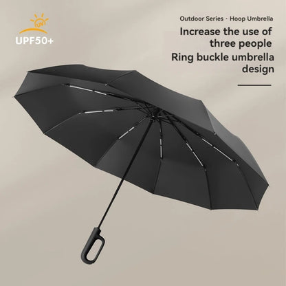 20 Rib Fully Auto Folding Double Umbrella Extra Large