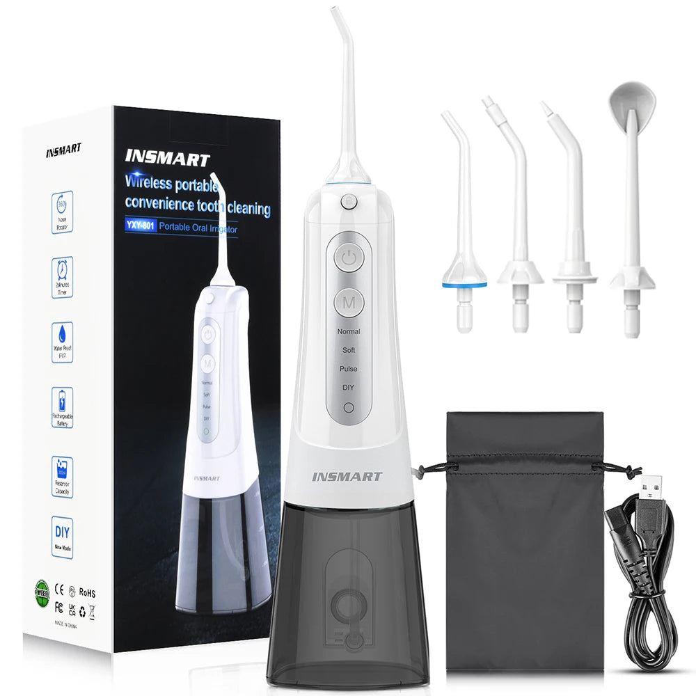 Oral Irrigator Water Flosser | 300ml Portable