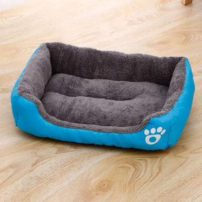 Schwarzes Hundebett Plüsch-Schlafbett für große, mittlere und kleine Hunde, rutschfeste und bissfeste Schlafmatte für Haustiere