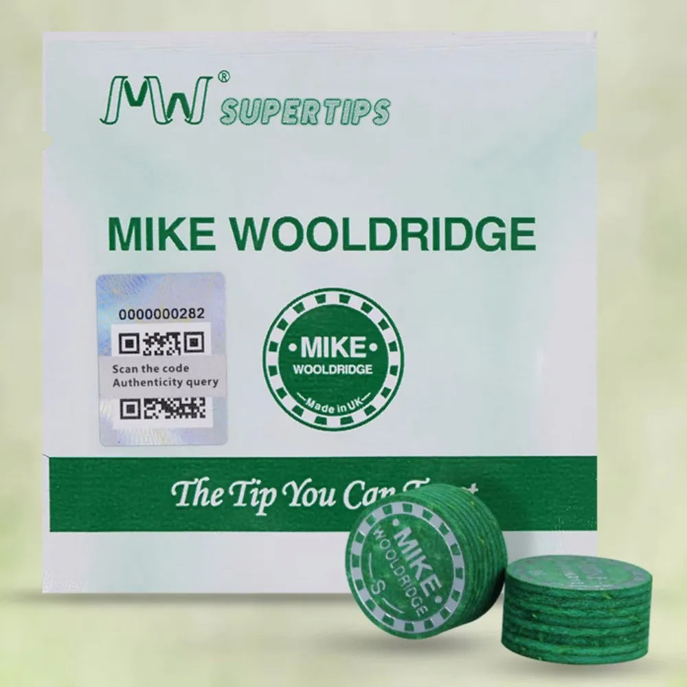 MIKE WOOLDRIDGE Verde Ghost Billard Snooker Queue Oberteil 11/12/14mm W/M/H