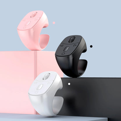 Wireless Fingertip Ring Remote Control Page Turner Bluetooth 5.3 Scrolling Ring for Mobile Phone Wireless Camera Shutter Selfie
