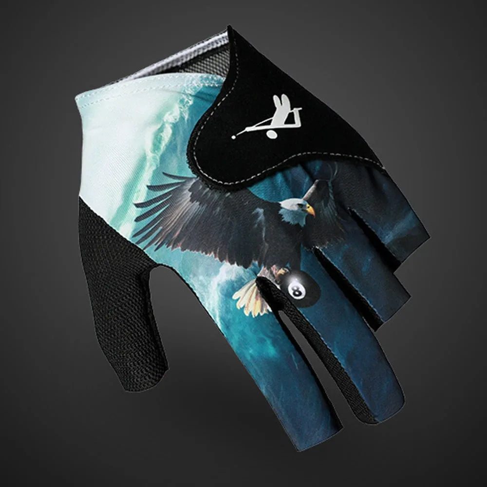 Left Hand Billiards Glove – Non-Slip Half Finger Glove