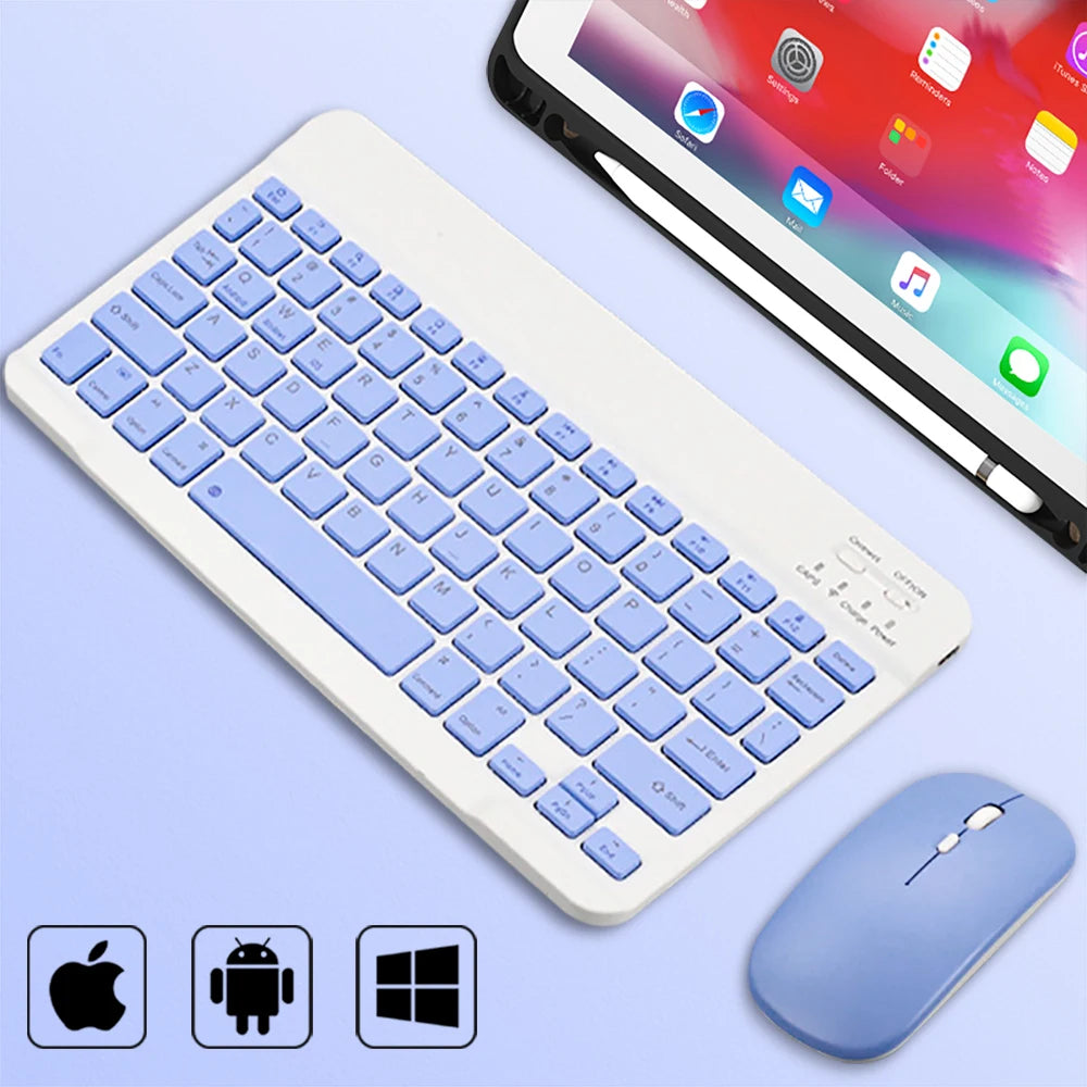 Mini Bluetooth Keyboard & Mouse for iPad Tablet Phone