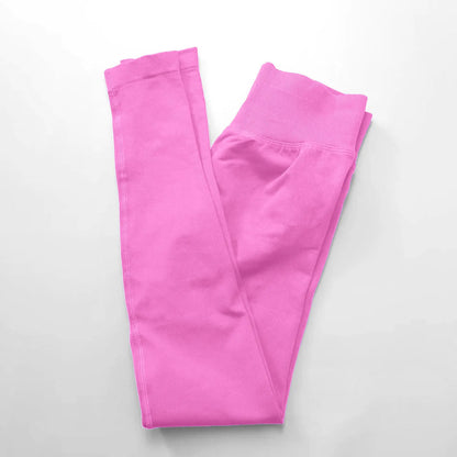 NCLAGEN Impact Leggings Damen Nahtlose Sport Yoga Hosen Niedrig Gerippter Bund Fitnessstudio Kleidung Fitness Workout Leggings Scrunch Butt Strumpfhose
