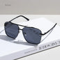 2025 Metal Punk Big Frame Sunglasses for Men Women Cool Driving Glasses Brand Design Square Sun Glasses Goggles UV400 Eyewear