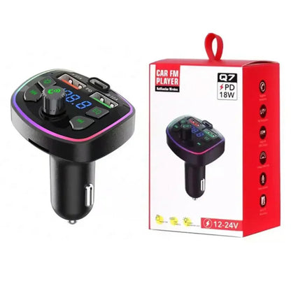 Q7 Car Bluetooth FM Transmitter - Dual USB PD Charging, Hands-Free Calling & Mp3 (3.1A)