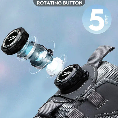 Men's Rotating Safety Work Shoes Anti-Smash Sport
