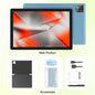 BAKEN 10-Zoll Android 15 Tablet, Quad-Core-Prozessor, 12 GB (3+9 Erweiterung) RAM + 64 GB Speicher, 5G WiFi, 1280*800 Dual-Kameras