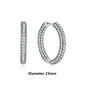 Original 925 Sterling Silver Earrings 2025 Stud Hoop Crystal Earings For Women Rose Gold Crown Heart Infinity Bee Earing Jewelry