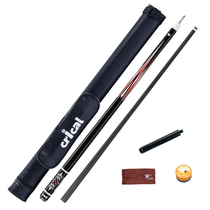 Crical Carbon Fiber Pool Cue Stick Carbon fiber Billiard Cue Stick Kit  low deflection 3/8*8 joint with billar Cases