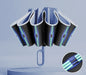 60K Buckle Men Women Umbrella  Fully Automatic Reverse Folding Umbrella with Windproof Reflective Stripe UV Umbrellas