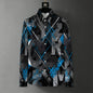 Men's Abstract Graffiti Print Casual Shirt