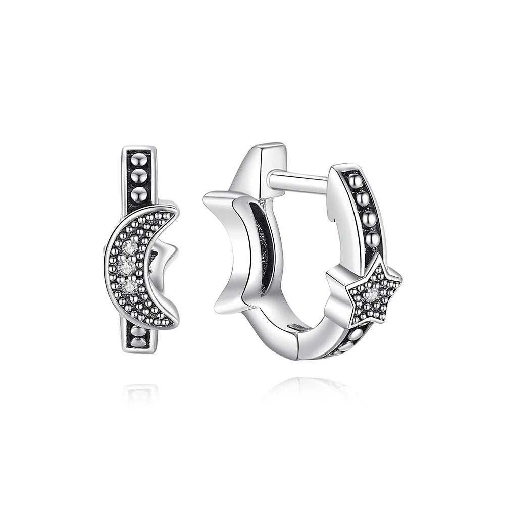 Original 925 Sterling Silber Ohrringe 2025 Stecker Creolen Kristall Ohrringe für Damen Roségold Krone Herz Unendlichkeit Biene Ohrring Schmuck