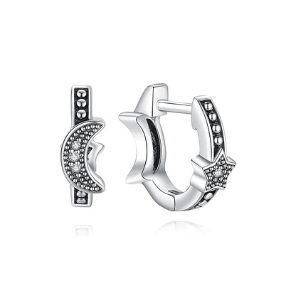 Original 925 Sterling Silber Ohrringe 2025 Stecker Creolen Kristall Ohrringe für Damen Roségold Krone Herz Unendlichkeit Biene Ohrring Schmuck