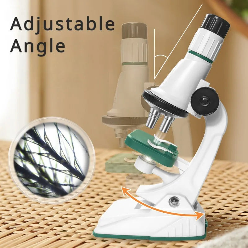 Kids Pocket Microscope Kit 200x–1200x | STEM Science Toy