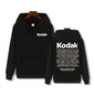 Kodak Print Fashion Men‘s Sportswear Autumn Winter Daily Street Casual Comfortable Loose Sports Hoodie