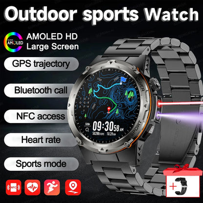 2025 NEU Beliebte Outdoor GPS-Tracker Sport Smartwatch Herren 500mAh NFC HD Anruf IP68 Tiefe Wasserdichte Uhr Herren Für Xiaomi Herren