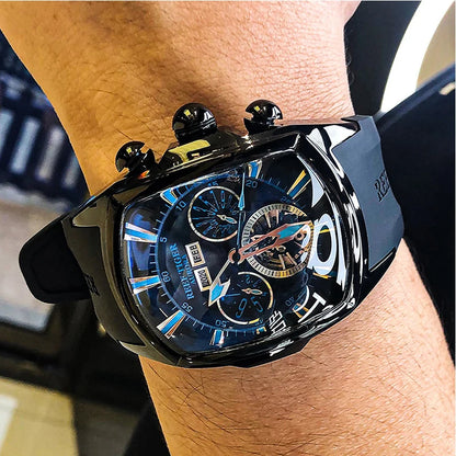 Reef Tiger Tourbillon Automatic Watch – Wine Barrel