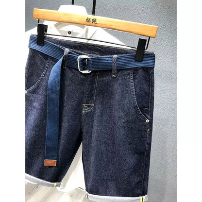 Men's Cargo Denim Shorts | Deep Blue Streetwear