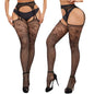 Plus Size Fishnet Garter Belt Bodysuit Tights XXL