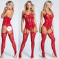 Crotchless Mesh Bodysuit | Sheer Long Sleeve Romper for Women