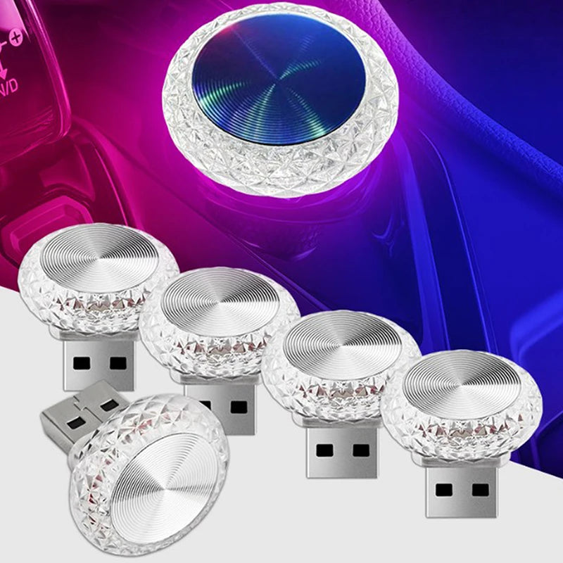 Portable Car USB Ambient LED Atmosphere Light