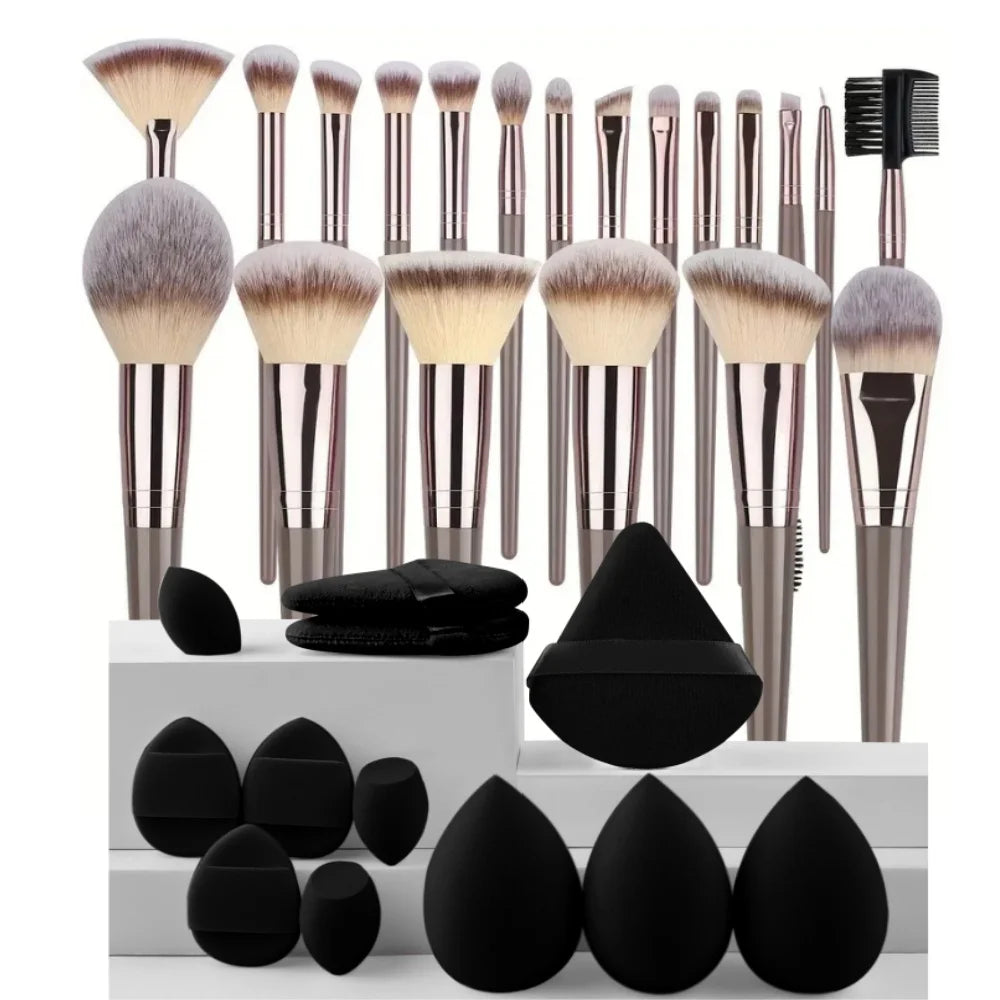 Professionelles 3-20-teiliges Make-up-Pinsel-Set, weiche, flauschige Foundation-Lidschatten-Concealer-Verblendpinsel, Rougepinsel Kabuki Damen Beauty Tool