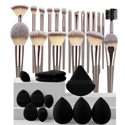 Professionelles 3-20-teiliges Make-up-Pinsel-Set, weiche, flauschige Foundation-Lidschatten-Concealer-Verblendpinsel, Rougepinsel Kabuki Damen Beauty Tool