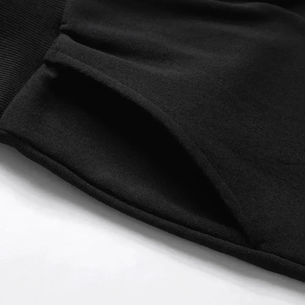 Close-up of black fabric on a white background
