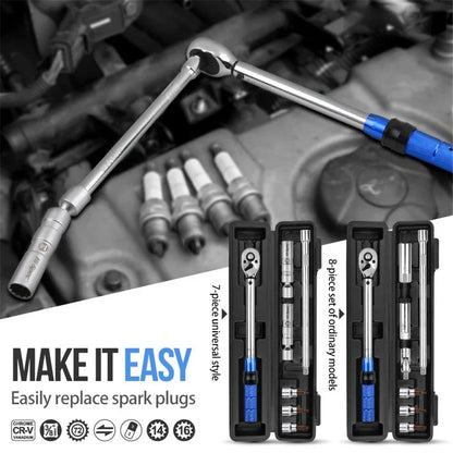 Ultra-Thin 3/8" Torque Wrench 10-60Nm Spark Plug Kit