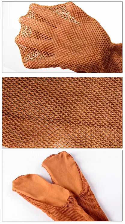 Professional Hard Mesh Tights Latin Dance Fishnet Stockings Competition Special Pantyhose Sole Non Slip Bone Line Oxford Socks