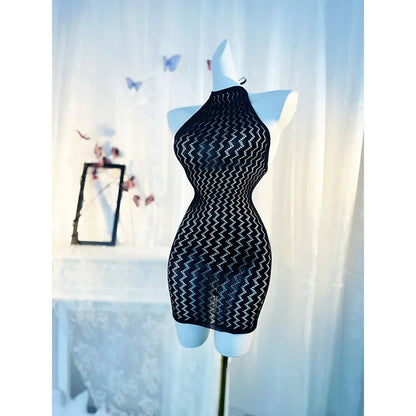 Damen Sexy Fishnet Cover-Up Ohne Bikini Hohles Bodycon-Kleid Durchsichtig Strandmode Sommer Damen Bademode DS490