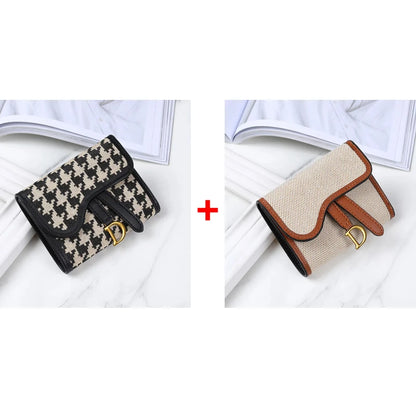 Vintage Style Women's Wallet New Model D-clip Coin Purse Multi-functional Large Capacity Trade Cross-border Coin Card Holder