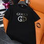 2025 neue heiße Sommer Luxusmarke Designer-Druck Amerikanischer Stil Kurzarm Premium Baumwolle Unisex T-Shirt High End Mode