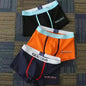 3Pcs Men's Cotton Boxer Briefs Breathable Printed M-3XL