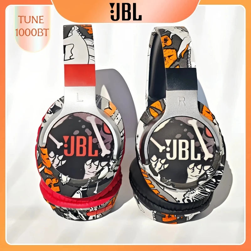 Original JBL TUNE 1000BT - Bluetooth headphones with Long battery, microphone for call, foldable and comfortable, Fast Delivery