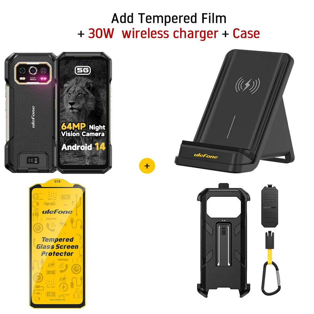Teglex Ulefone Armor 27 Pro 5G Robustes Smartphone | 10600mAh | 64MP Nachtsicht | 24GB | IP68