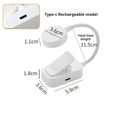 Mini Clip Book Lamp LED Table Lamp Eye Protection 3 Colors Battery Powered USB Night Light Portable Bedside Student Reading Lamp