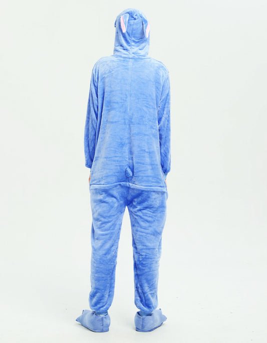 Kigurumi Stitch Cartoon Pajamas Onesies Adults Women Men Animal Pyjamas Jumpsuits Christmas Halloween Cosplay Party Costumes