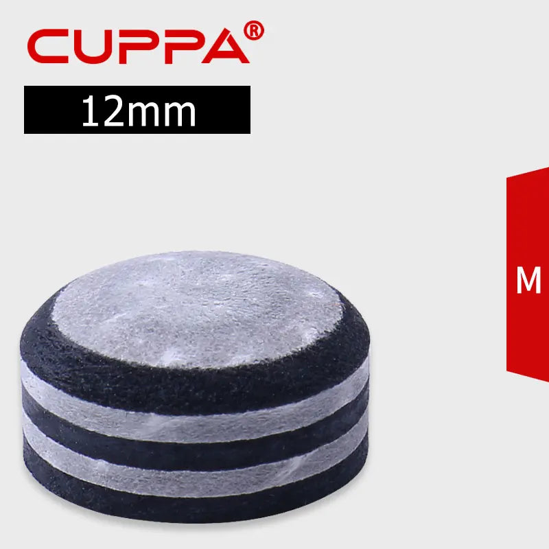 Cuppa-Tip Pool Stick Snooker And Billiard Accessories, America Nine Ball PU Leather  10mm, 12mm, 13mm