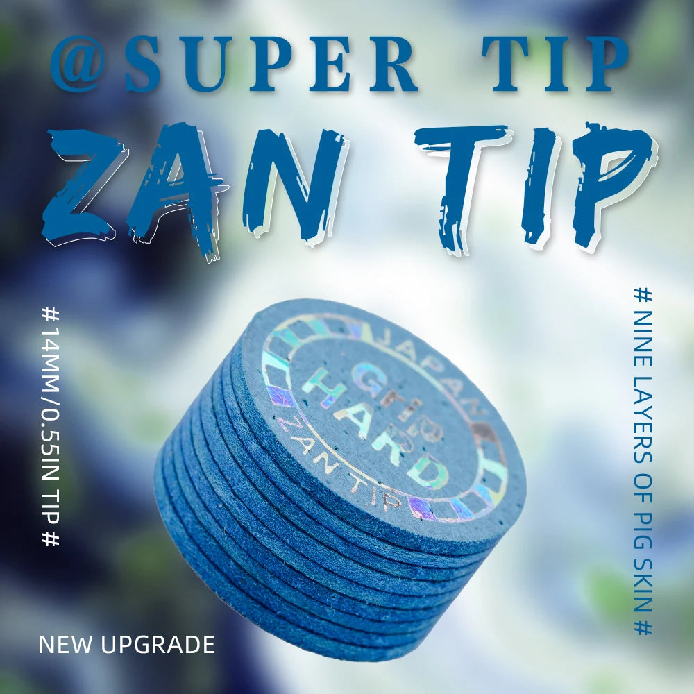 Zan Tip Premium 14mm Pool Cue Tips – Pro Billiard