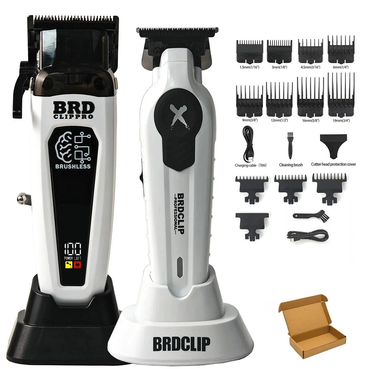 BRDCLIP 106B FA1T 609 Profi Haarschneidemaschine 7500RPM 7700RPM 7000RPM DLC Klinge mit Basis 106B Bürstenloser Motor Haarschneider