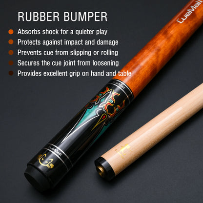 Pro Low Deflection Pool Cue – Maple Shaft 12.75mm