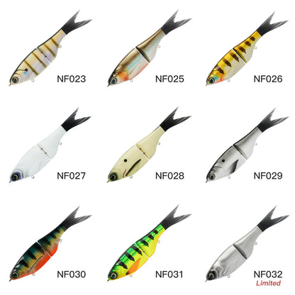 Noeby Amata Glide Swimbait Gummifisch 215mm 73g Langsam sinkende Silikon-Wobbler für Hecht Barsch Zander Glide Swimbait Angelköder