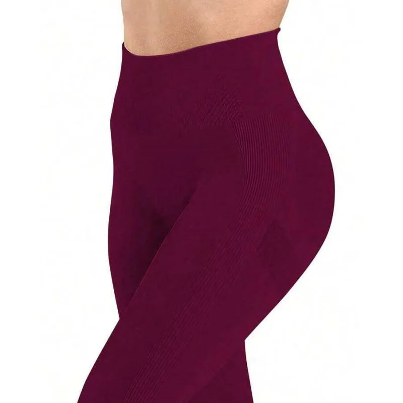 Teglex Women's High-Waist Seamless Yoga Capri Pants | Sculpting Tummy Control Leggings