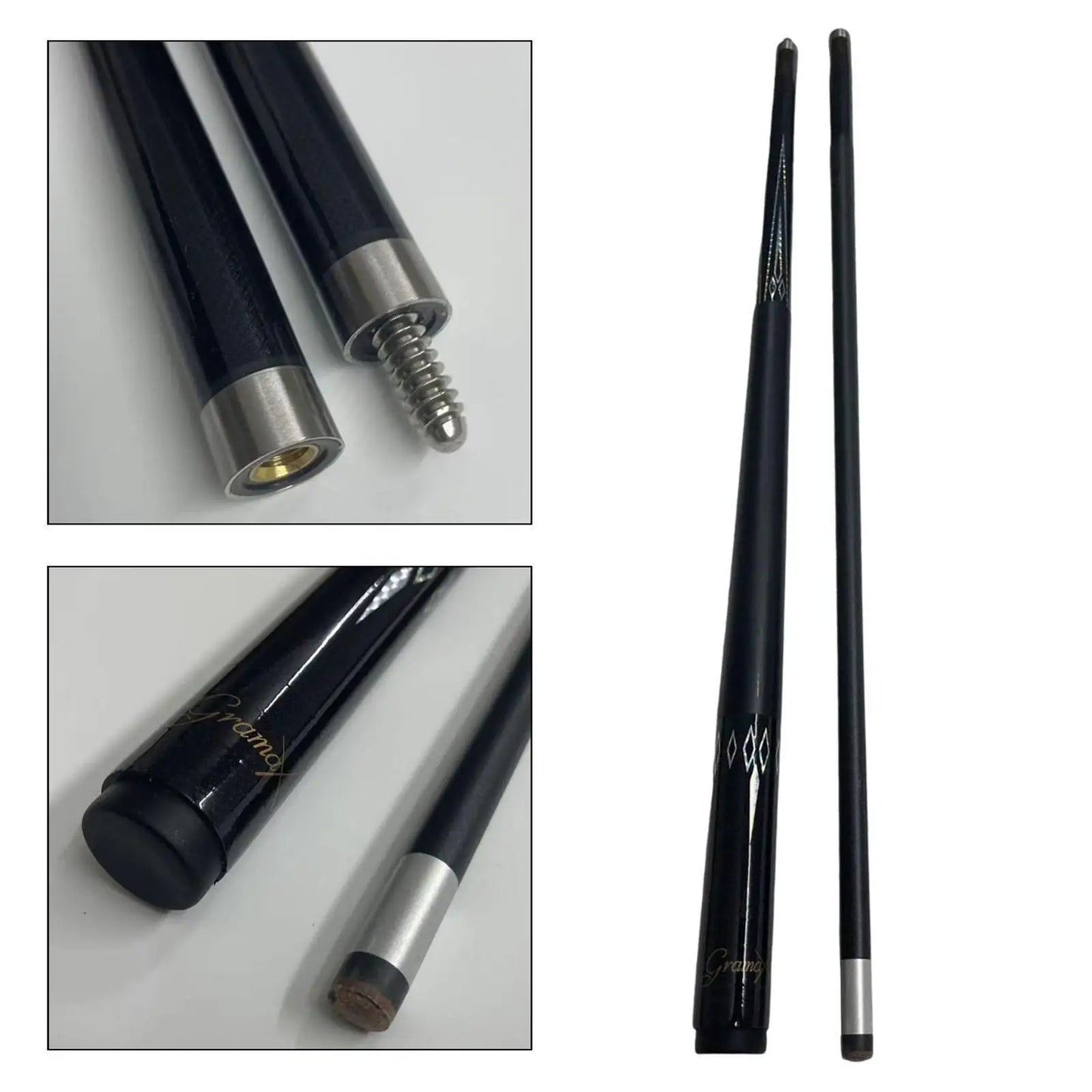 Pool Cue Carbon Fiber 13mm Tip Full Size 58" Billiard Pool Stick for Billiard