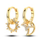 925 Sterling Silver Hoops Earrings Hypoallergenic Hoops Earrings With Zirconia Fashion High Quality Jewelry for Women Girls
