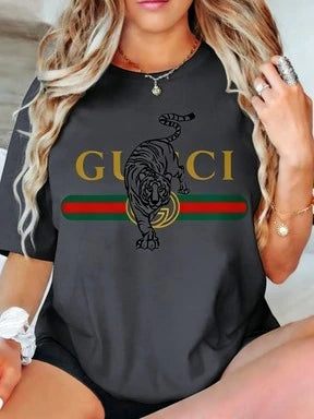 Women's Casual Versatile Short Sleeve T-Shirt Heavy