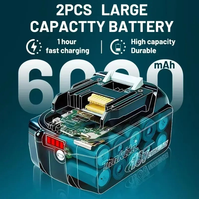 Makita Original Lithium ion Rechargeable Battery 18V 6000mAh 18v Replacement Batteries BL1860 BL1830 BL1850 BL1860B